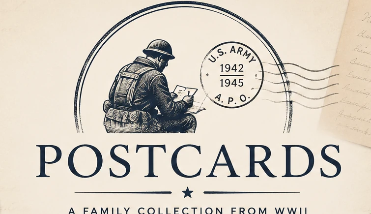 Postcards, a family collection from WWII